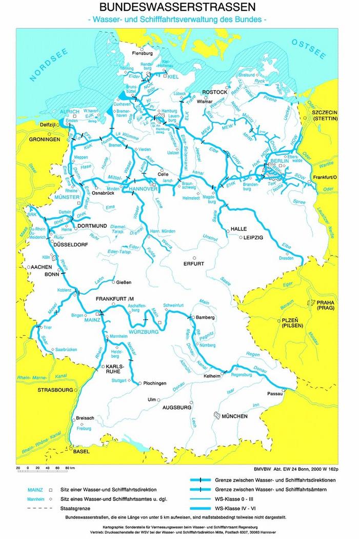 Binnenwasserstraßen Karte | creactie